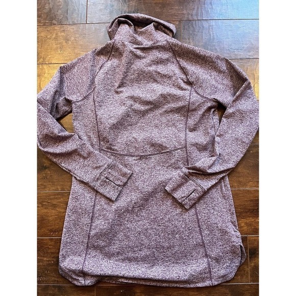 Duluth Trading Cowl neck Long Sleeve Casual Purple Heather Outdoor Active Top Sm - Picture 5 of 5